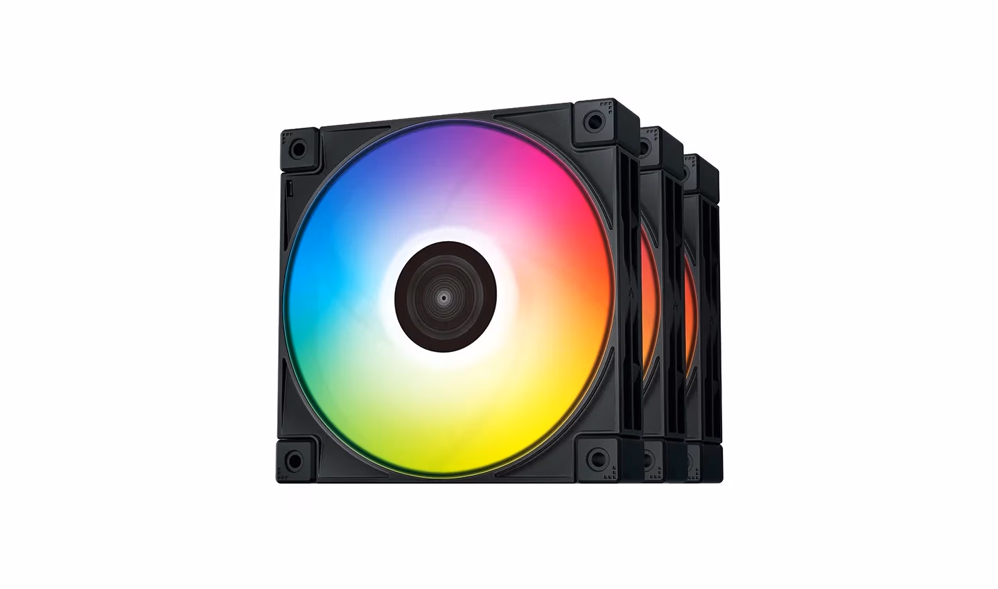 120mm Case Fan - DEEPCOOL ”FC120B” 1x A-RGB LED fan, 120x120x25 mm, 500~1800 RPM±10%, 61.91 CFM, <28 dB(A), 4-pin PWM, Hydro Bearing, 3-pin(+5V-D-G)