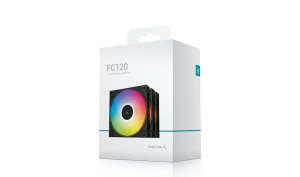 120mm Case Fan - DEEPCOOL ”FC120B” 1x A-RGB LED fan, 120x120x25 mm, 500~1800 RPM±10%, 61.91 CFM, <28 dB(A), 4-pin PWM, Hydro Bearing, 3-pin(+5V-D-G) thumbnav 10