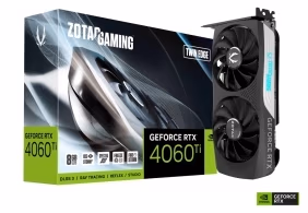 Видеокарта ZOTAC GeForce RTX 4060 Ti Twin Edge / 8GB / GDDR6 / 128bit