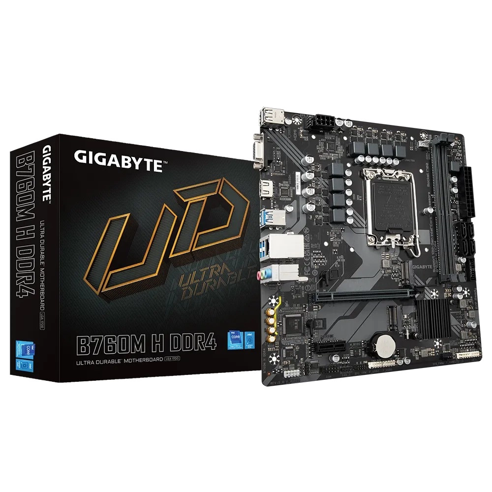 Placa de baza GIGABYTE B760M H DDR4 / 1700 / B760 / DDR4 / mATX