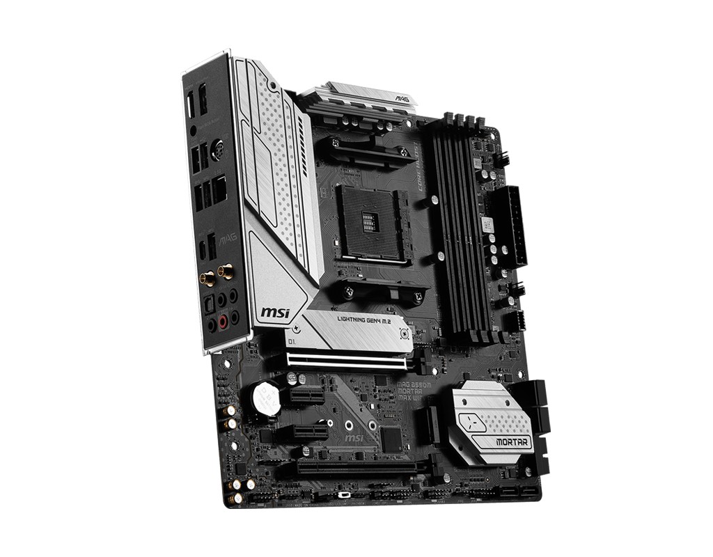 Материнская плата MSI MAG B550M MORTAR MAX WIFI / Socket AM4 / AMD B550 / mATX photo 3