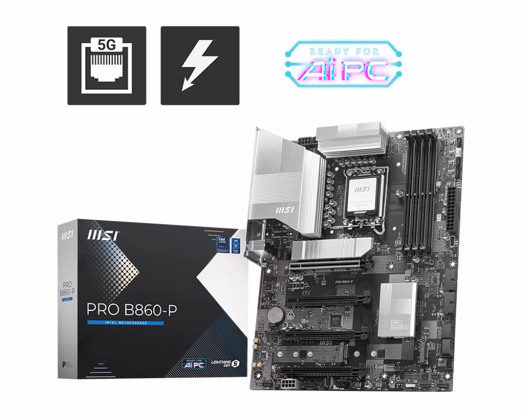 Материнская плата MSI PRO B860-P/ 1851/ Intel B860/ DDR5 / ATX 