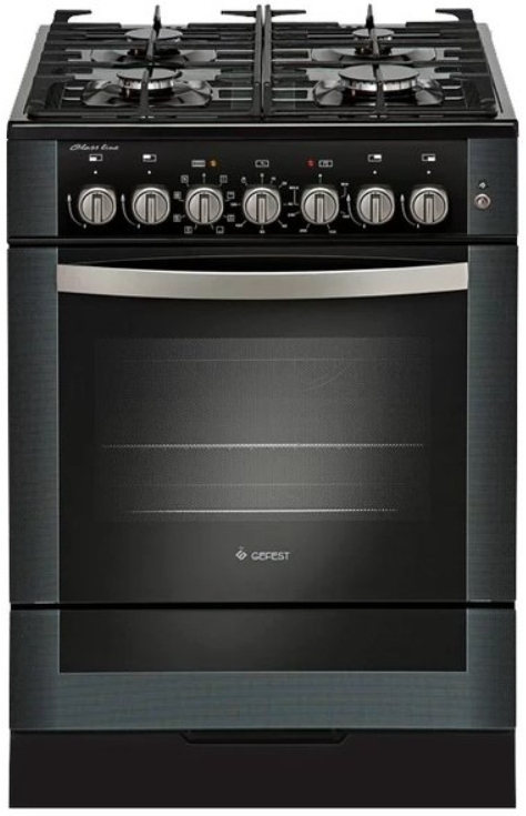Газовая плита Gefest 6502-03 0029 / 4 конфорок / 60 см / Черный photo 1 Газовая плита Gefest 6502-03 0029 / 4 конфорок / 60 см / Черный photo 1