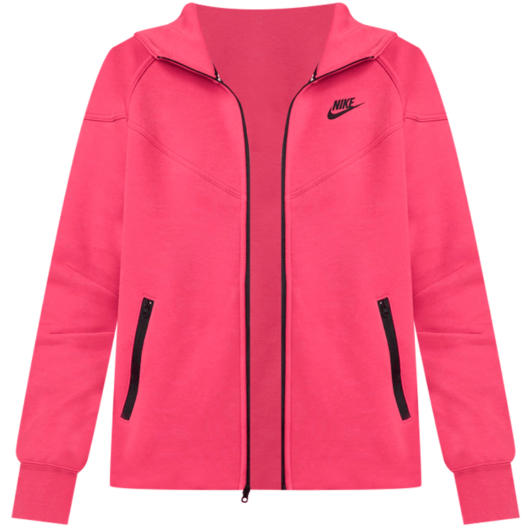 Hanorac Nike W NSW TCH FLC WR FZ HDY L Roz Femei photo 2