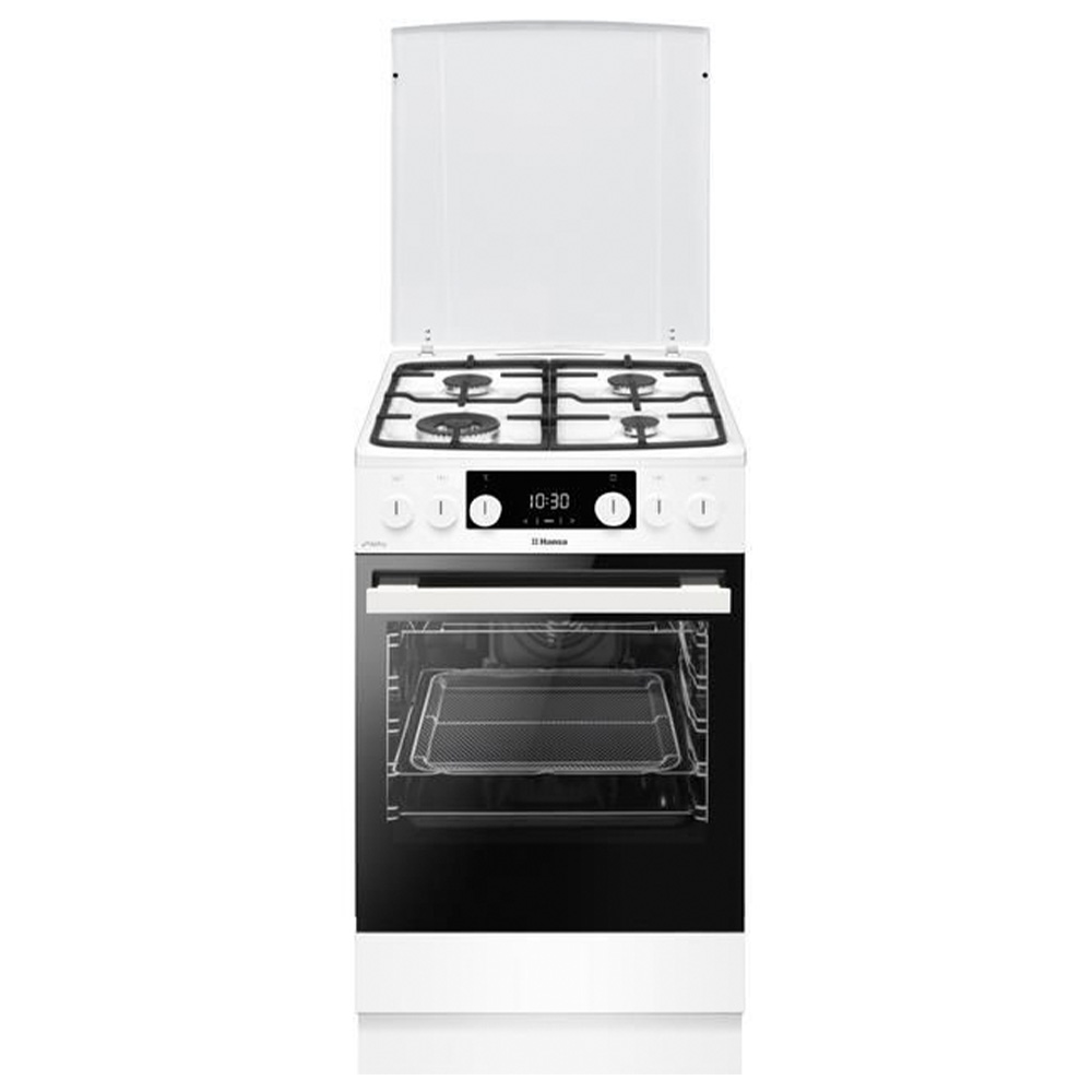 Aragaz pe gaz Hansa FCMW58329 / 4 arzatoare / 50 cm / Alb photo 1