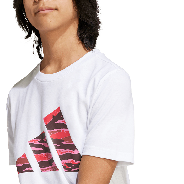 Tricou Adidas J CAMO LOGO TEE / Femei / 128 / Alb photo 7