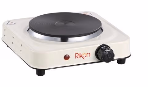 Plita de masa electrica Rikon RKN29, 1 arzatoare, 1000 W, Alb 