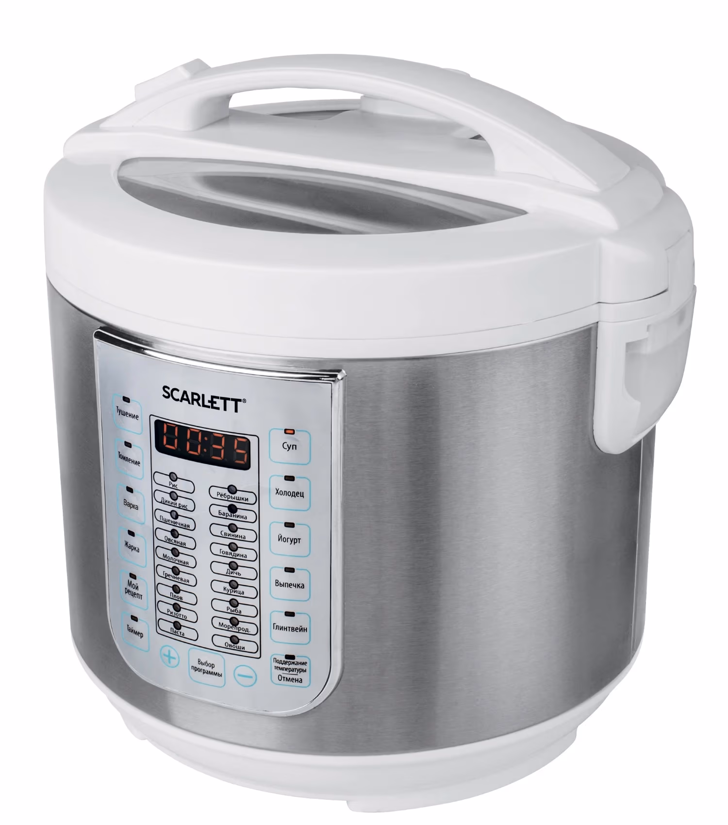 Мультиварка Scarlett SCMC410S29, 900 Вт, 30 программ, Серебристый