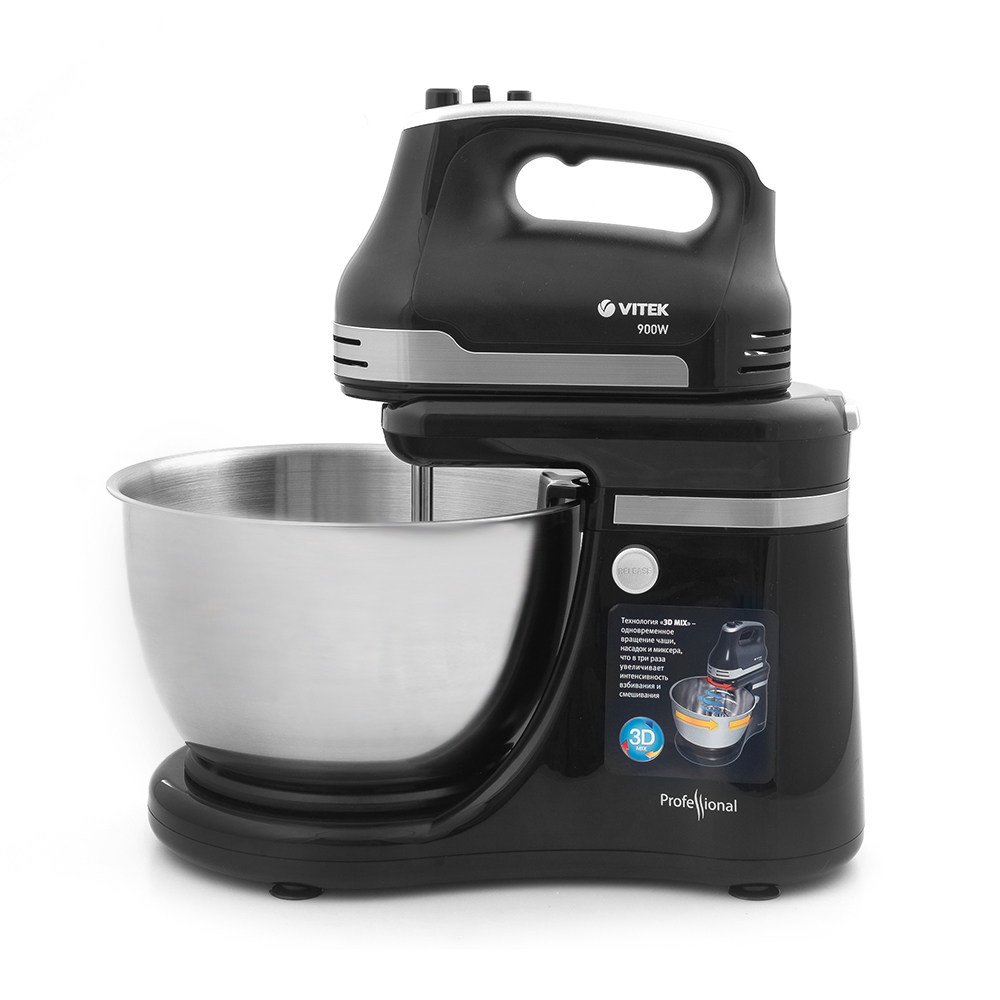 Mixer Stationar Vitek VT1429 / 5 viteze / Negru photo 1