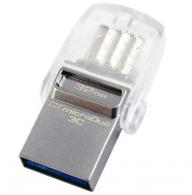 32GB USB3.1 Kingston DataTraveler MicroDuo 3C, Ultra-small, USB-C OTG, (Read 100 MByte/s, Write 15 MByte/s) thumbnav 1