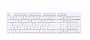 Gembird KB-UML3-01-W-RU Multimedia keyboard, Silent, 3-color backlight, 12 practical multimedia hotkeys, RU layout, USB, White