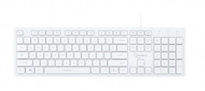 Gembird KB-UML3-01-W-RU Multimedia keyboard, Silent, 3-color backlight, 12 practical multimedia hotkeys, RU layout, USB, White thumbnav 1