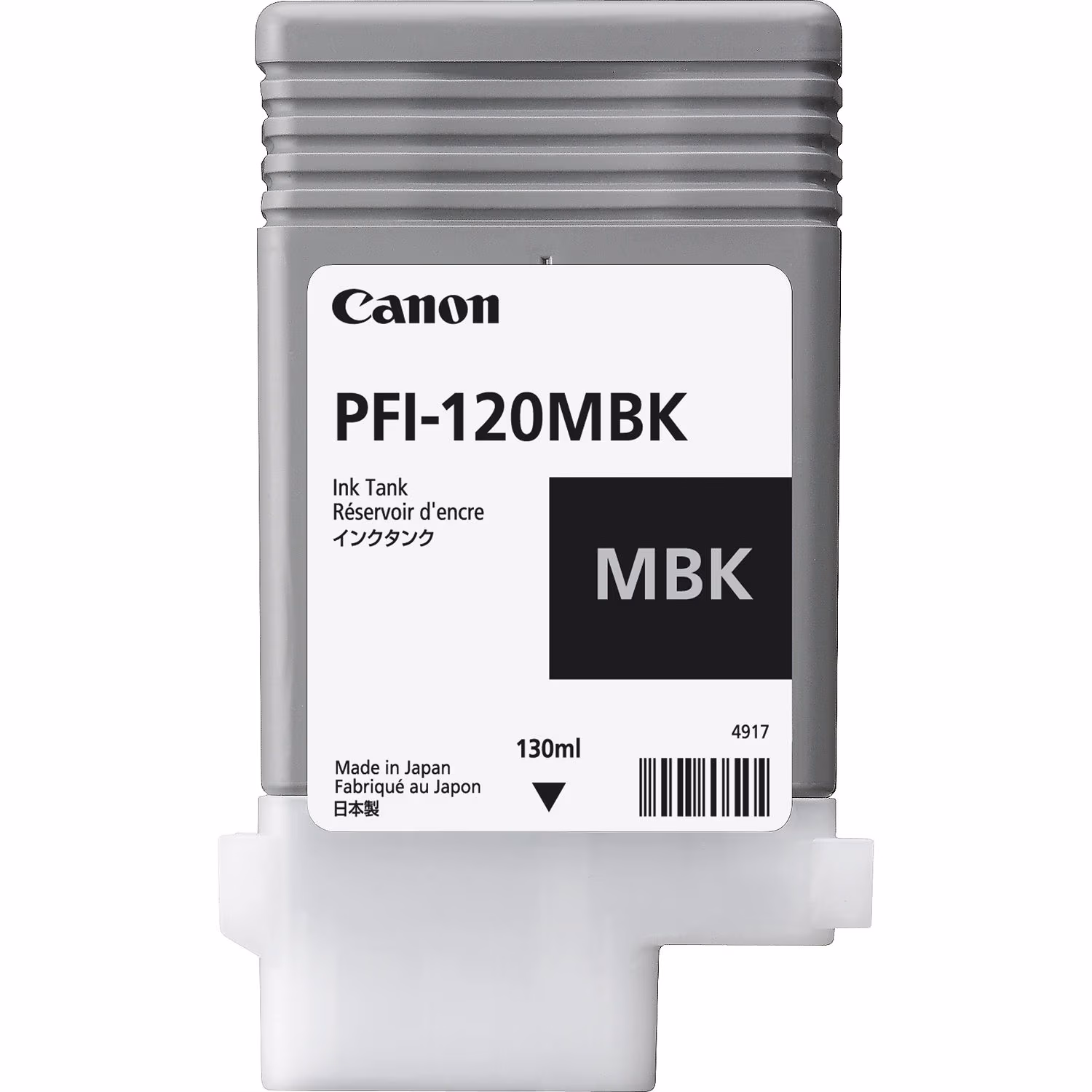 Ink Cartridge Canon PFI-120 Black EMEA , 130ml for Canon imagePROGRAF TM-200, TM-205, TM-300, TM-305