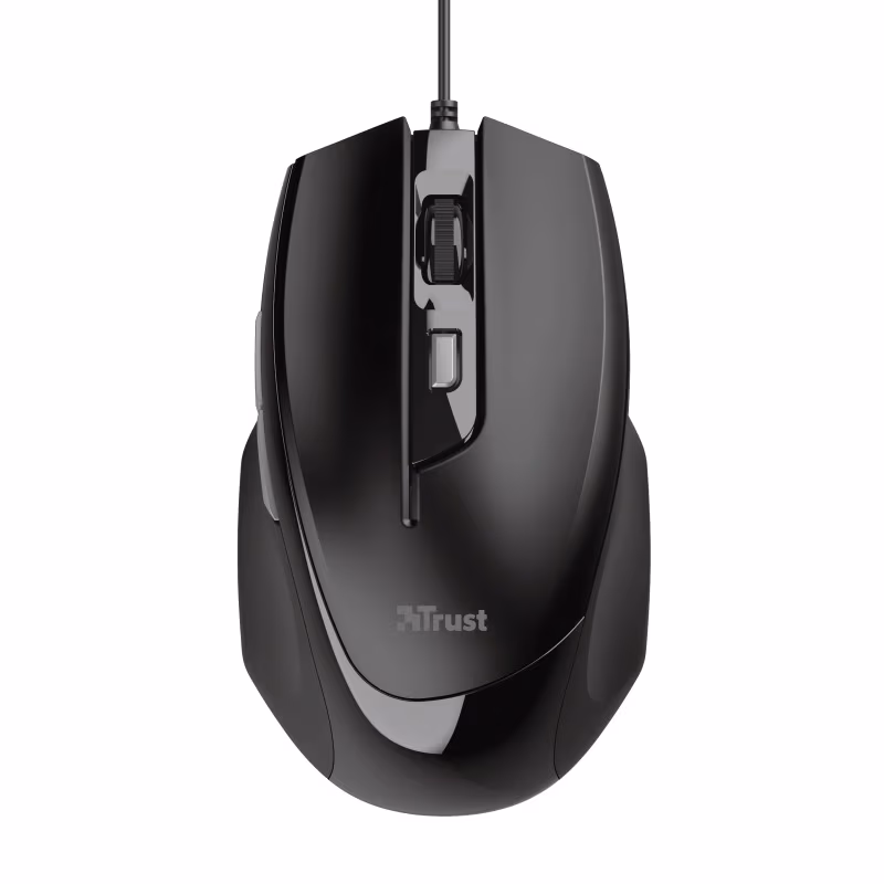 Trust Voca Comfort Mouse, 800-2400 dpi, 3 button, USB, 1.6m