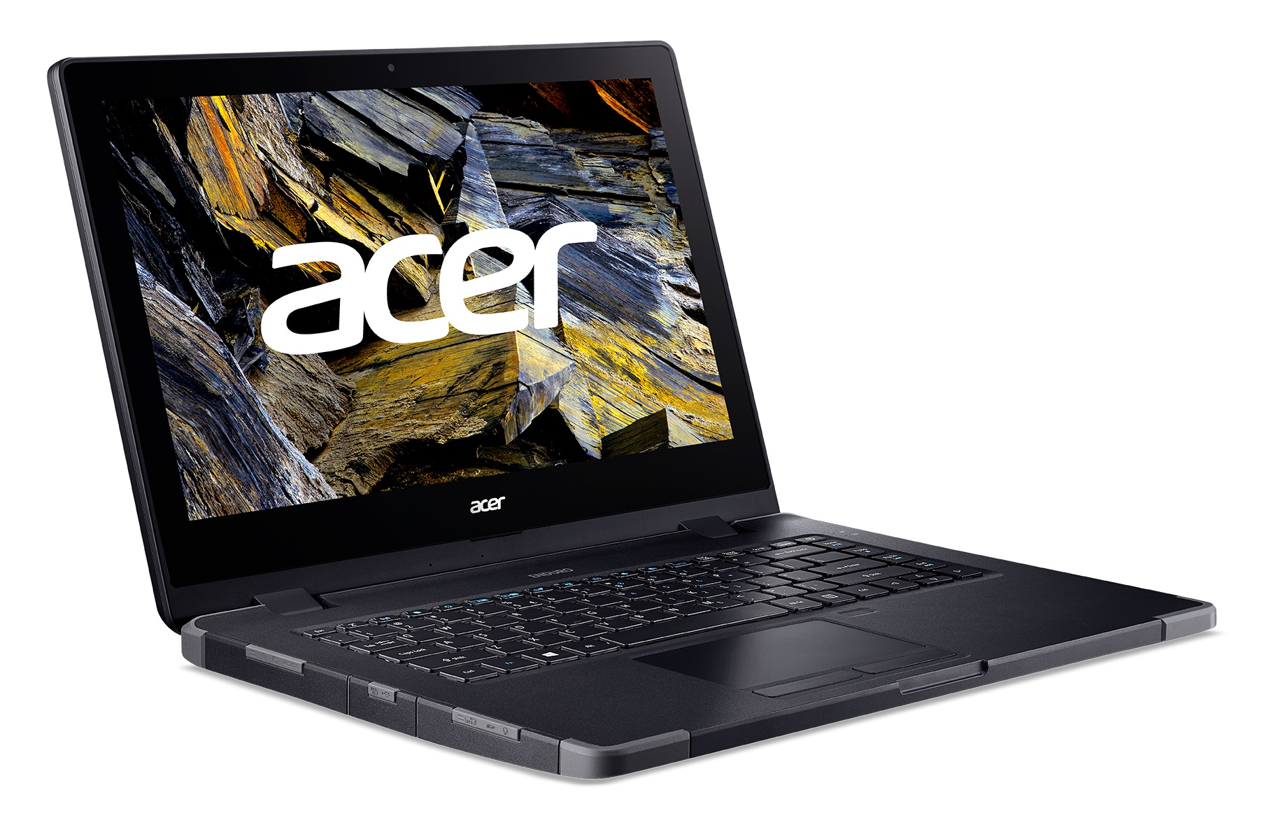 ACER Enduro EN314-51WG Shale Black (NR.R0QEU.00D) 14.0" FHD IPS (Intel Core i5-10210U 4xCore 1.6-4.2GHz, 8GB (1x8) DDR4 RAM, 512GB PCIe NVMe SSD+HDD Kit, MX230 2GB GDDR5, Smart CR, SD Card, WiFi-AX/BT 5, FPR, Backlit, LAN, RS 232, 3cell, HD cam, IP53, No  photo 1