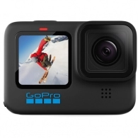 Action Camera GoPro HERO 10 Black, Photo-Video Resolutions:23MP/5.3K60+4K120, 8xslow-motion, waterproof 10m, voice control, 3x microphones, hyper smooth 4.0, Live streaming, Time Lapse, HDR, GPS, Wi-Fi, Bluetooth, microSD,USB-C,3.5mm, Battery 1720mAh, 153