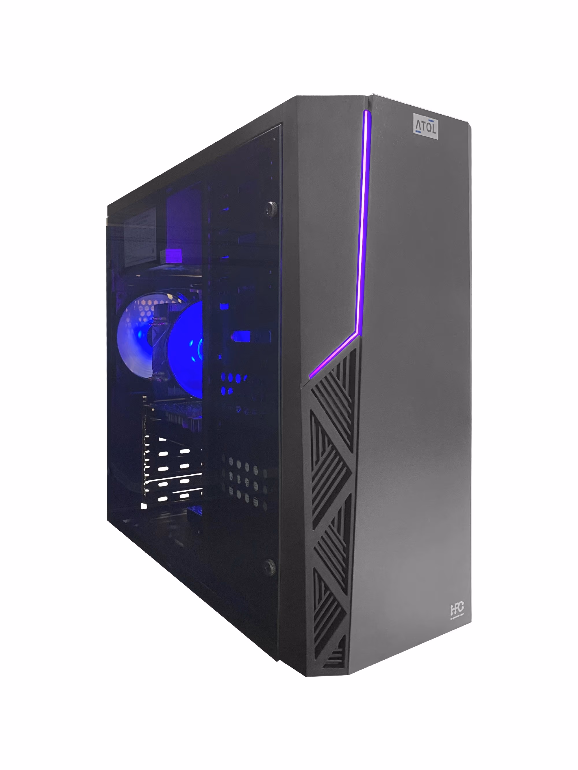 ATOL PC1045MP - Gamer #4 v16.1: Intel Quad-Core i3-10100F 4C/8T 3.6-4.3GHz/ MB H510M/ RAM 8GB DDR4 2666/ 2.5" SSD 512GB + 3.5" HDD 1.0TB/ VGA GeForce GT1030 4GB/ Case HPC P-02 ATX/ PSU 650W, OS Linux 