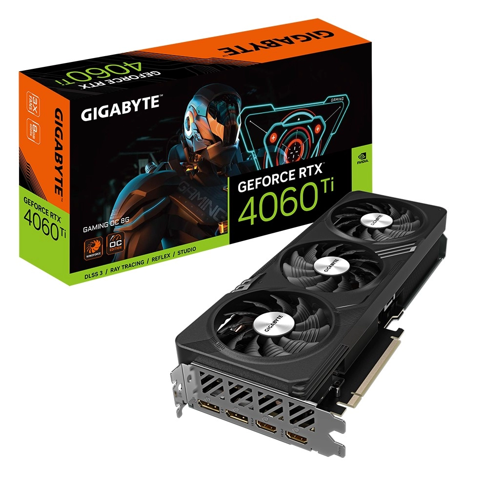 Видеокарта Gigabyte GeForce RTX 4060 Ti GAMING OC 8G / 8GB / GDDR6 / 128bit