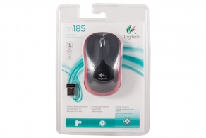 Logitech Wireless Mouse M185 Red, Optical Mouse for Notebooks, Nano receiver, Red/Black,  Retail thumbnav 1