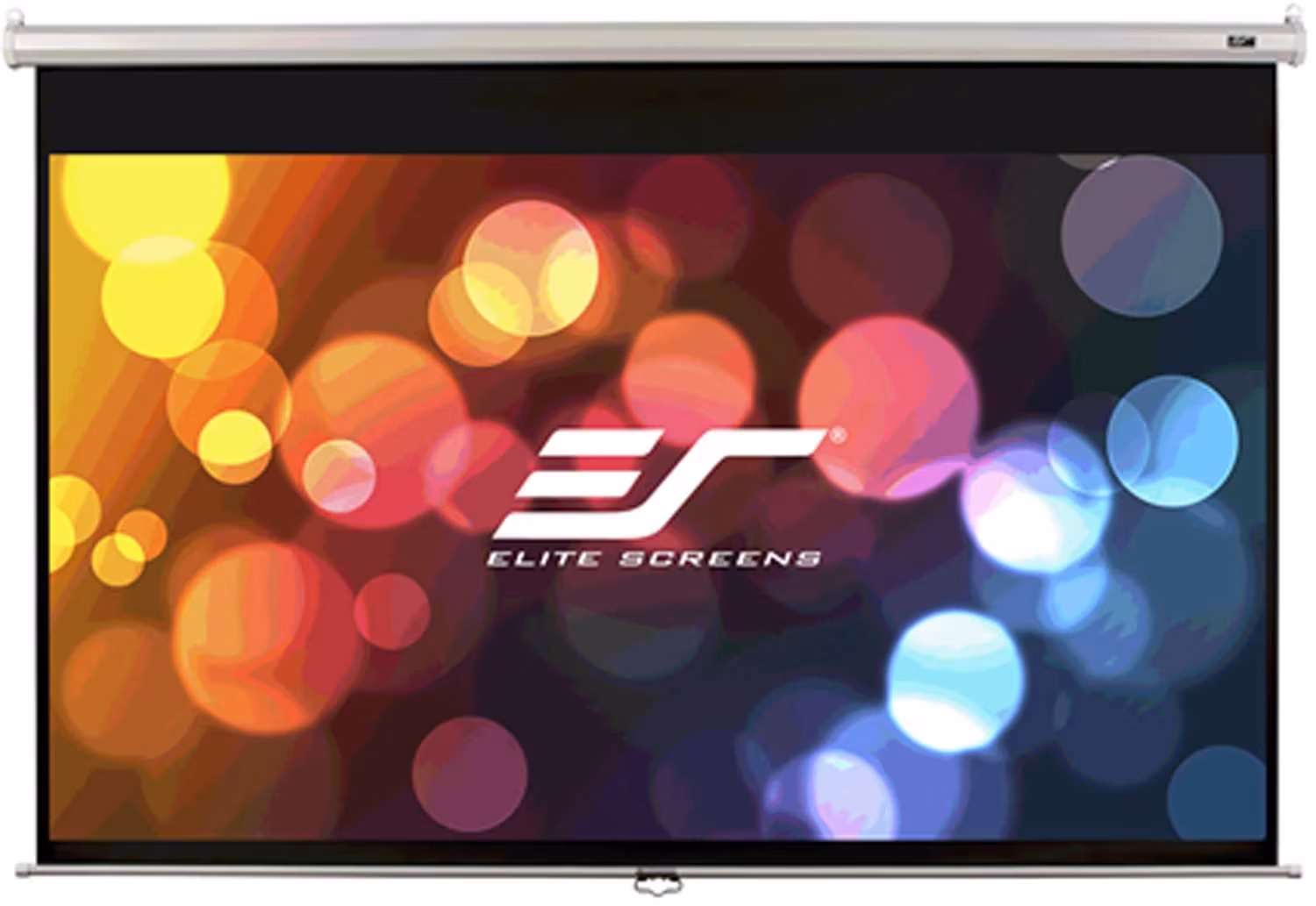 Elite Screens 120" (4:3) 244 x 183cm, Manual Projection Screen, Pull Down, White 