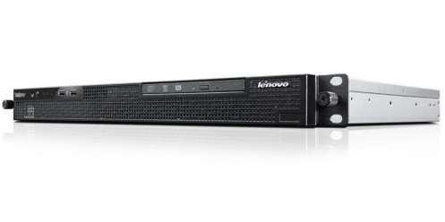 Lenovo ThinkServer RS140 w/ 4x 2.5” Bays, Xeon E3-1226v3, 1 x 4Gb ECC UDIMM, RAID100 0/1/5/10 w/ No Cache, No HDD, Slim DVD-RW, 1GbE 2-port Onboard and 1GbE for Mgmt, No TPM, No Intrusion Switch, Intel AMT 9.0, 1 x 300W PSU Fixed, Rack 1U photo 1