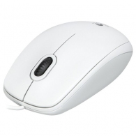 Logitech B100 Optical Mouse, White, USB, OEM thumbnav 2