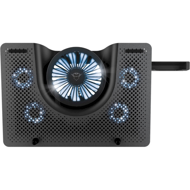 Trust Gaming GXT 1125 Quno, 17.4” Premium LED-illuminated gaming laptop cooling stand with 5 fans, Black photo 2
