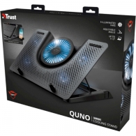 Trust Gaming GXT 1125 Quno, 17.4” Premium LED-illuminated gaming laptop cooling stand with 5 fans, Black thumbnav 5