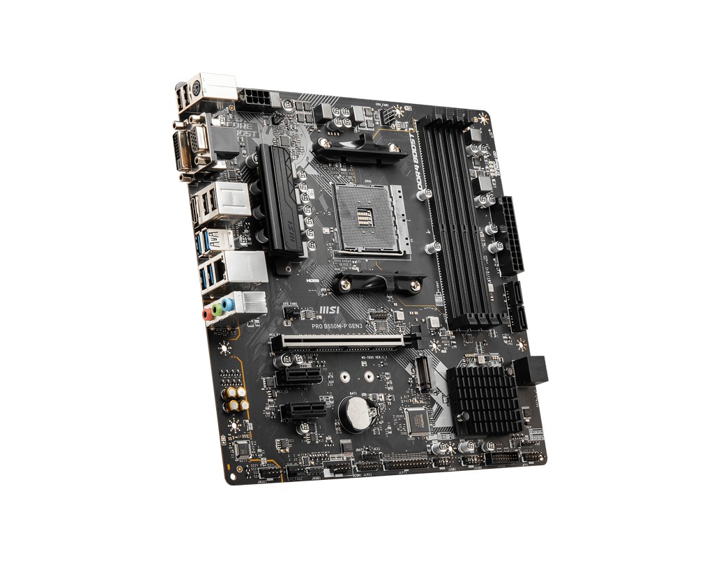 Материнская плата MSI PRO B550M-P GEN3 / Socket AM4 / AMD B550 / mATX photo 3
