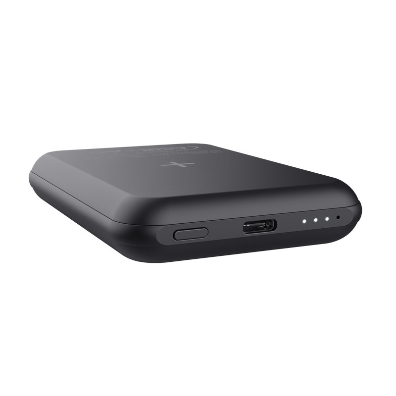 Powerbank magnetic wireless Trust MAGNO / 5000 mAh / Black photo 1