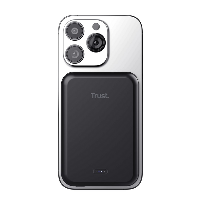 Powerbank magnetic wireless Trust MAGNO / 5000 mAh / Black photo 4
