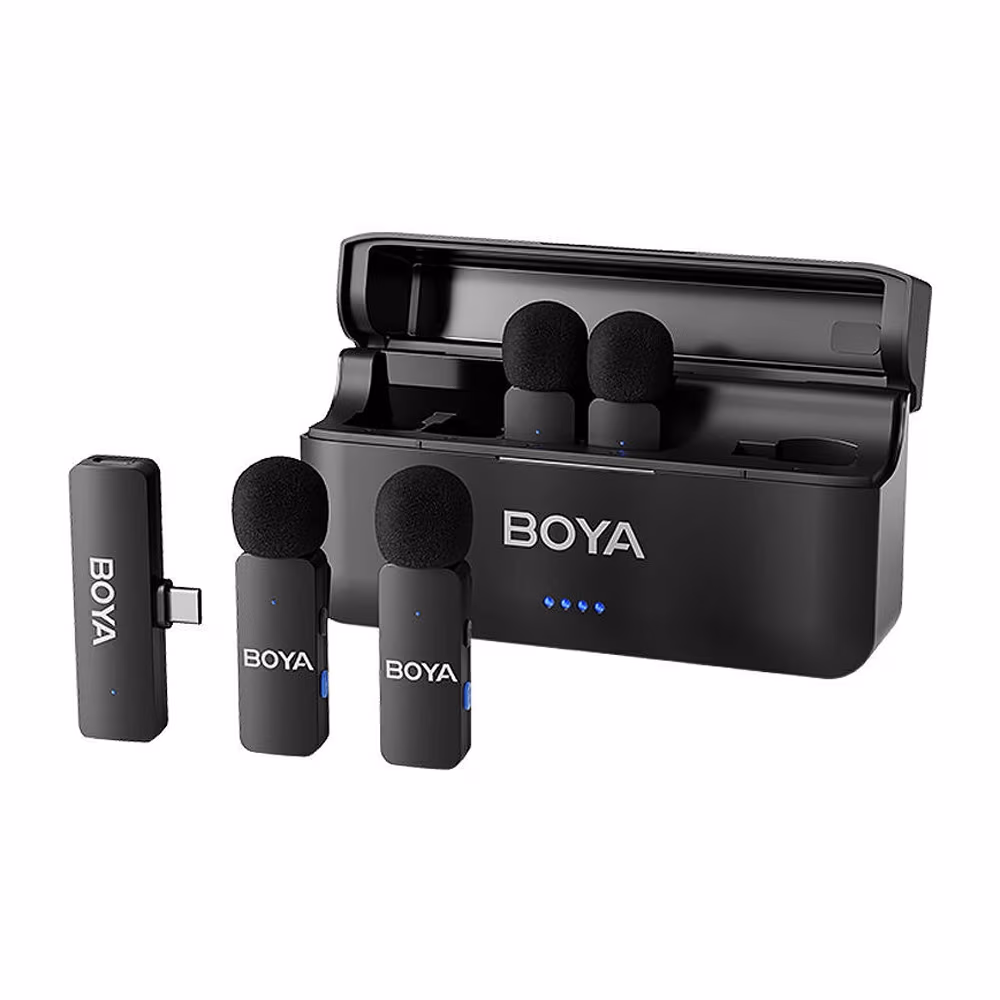 Микрофон Boya Wireless Microphone Four-Channel with Type-C Plug, Black