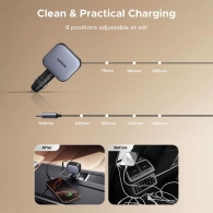 Зарядное устройство авто. для телефона Ugreen 60W USB-A + Type-C Retractable Cable EC602 thumbnav 10