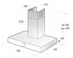 Вытяжка Т-образная Gorenje DT9SY2B thumbnav 3