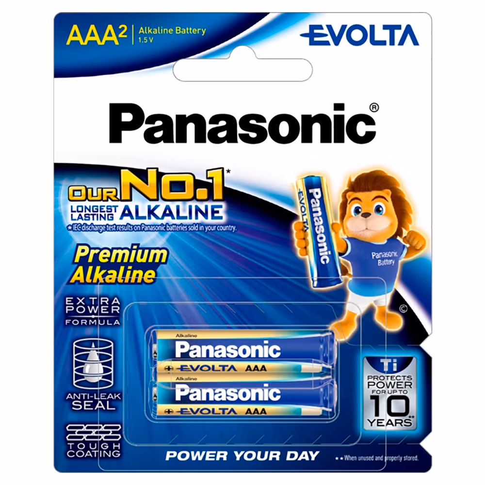 Батарейка Panasonic EVOLTA LR03EG/2B