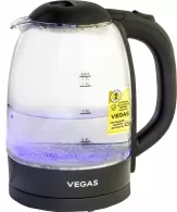 Чайник электрический VEGAS VEK-2022B, 1.7 л, 2000 Вт, Черный