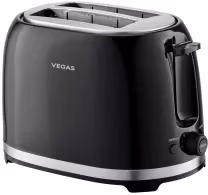 Тостер Vegas VET2002B, 2 тоста, 850 Вт, Черный