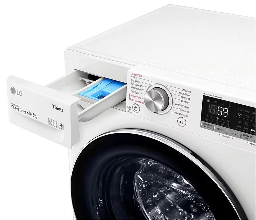 Стиральная машина с сушкой LG F2DV5S8S2E 8.5 кг /1200 об/мин /E /Белый photo 5