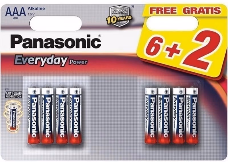 Батарейка Panasonic LR03REE/8B2F Everyday Power