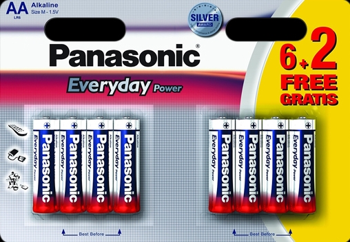 Батарейка Panasonic LR6REE/8B2F Everyday Power photo 1 Батарейка Panasonic LR6REE/8B2F Everyday Power photo 1