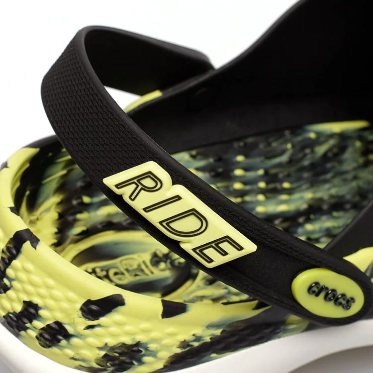Шлепанцы Crocs LiteRide 360 Marbled / Мужской / 39-40 / Черный/Желтый photo 3