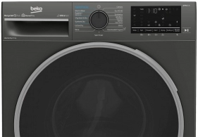 Cтирально-сушильная машина Beko B5DFT58442M, 8 кг, 1400 об/мин, D, Серый