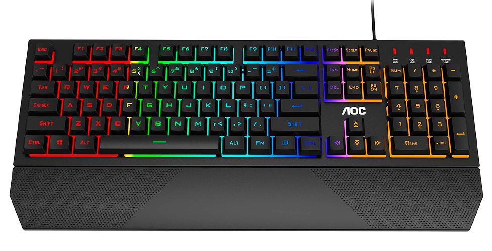 Клавиатура проводная AOC GK200D32R / Мембранная photo 1 Клавиатура проводная AOC GK200D32R / Мембранная photo 1