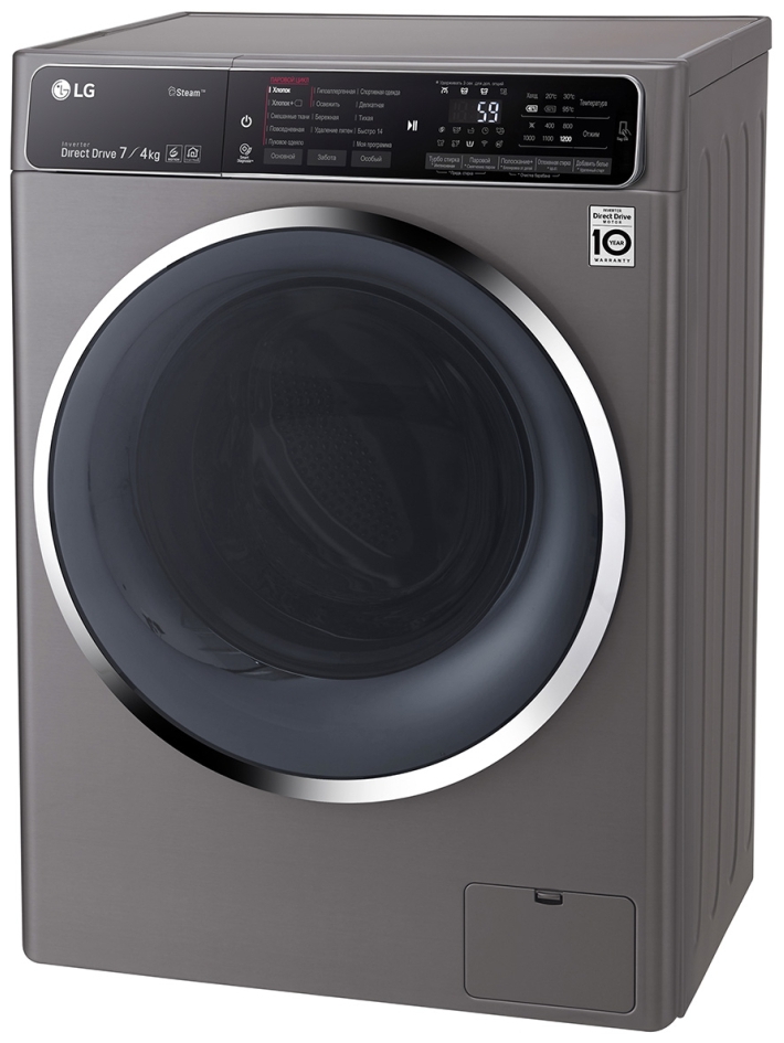 Cтирально-сушильная машина LG F2H7HG2S 7 кг /1200 об/мин /B /Серебристый photo 4