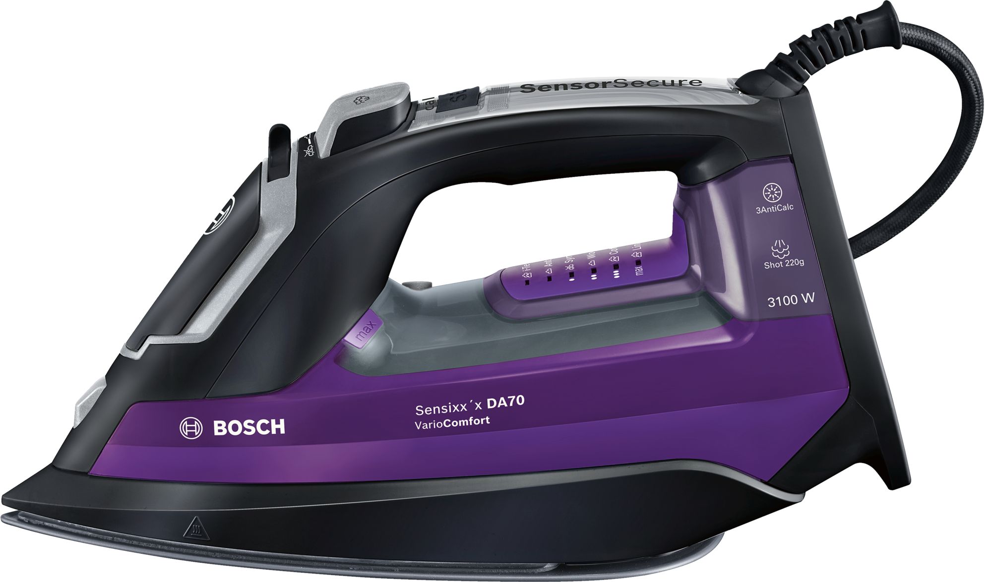 Fier de calcat Bosch TDA753122V, 3200W, Metaloceramica photo 2