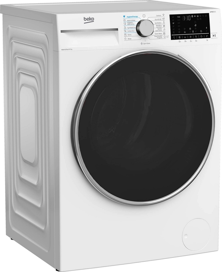 Стирально-сушильная машина Beko B5DFT58442W, 8 кг, 1400 об/мин, D, Белый