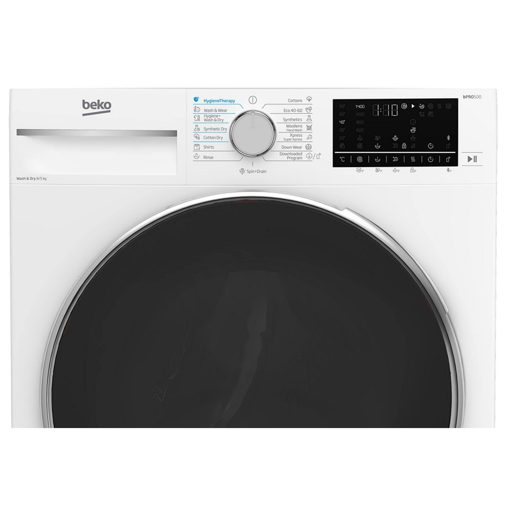 Стиральная машина с сушкой Beko B5DFT58442W 8 кг /1400 об/мин /D /Белый photo 3