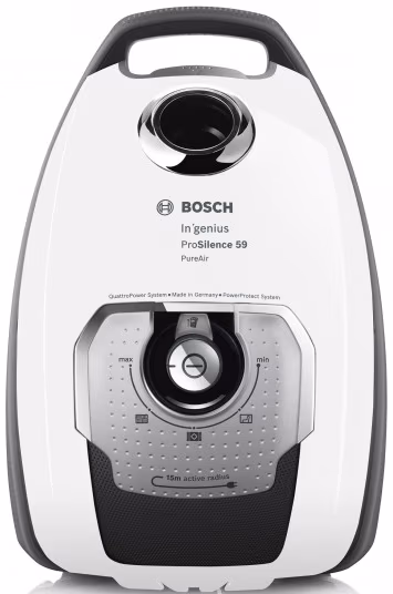 Пылесос с мешком Bosch BGB8A32W, 650 Вт, 59 дБ, Белый