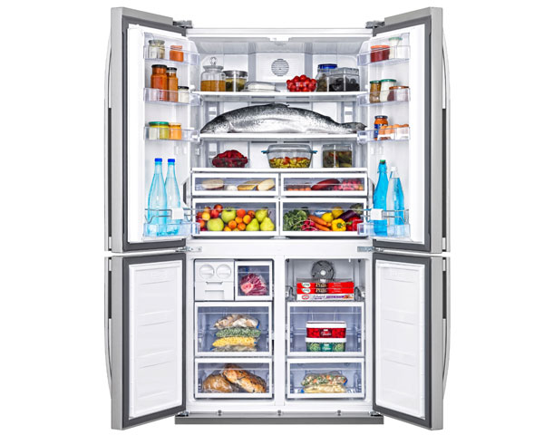 Холодильник Side-by-Side Beko GNE114612X / 610 л / 182 см / A+ / Серый photo 2
