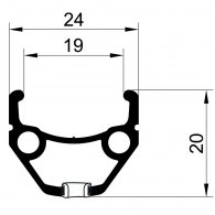 Обод RemerX REMERX Dragon L-719 26 hollow rim thumbnav 2